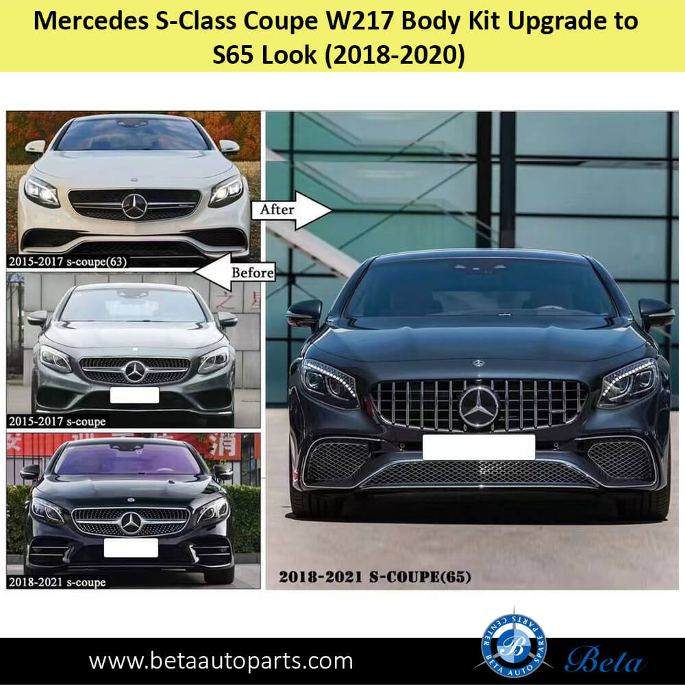 Mercedes S-Class Coupe C217 (2014-2020), Body Kit Upgrade to S65 Look, China Mercedes S-Class Coupe C217 (2014-2020), Body Kit Upgrade to S65 Look, China
